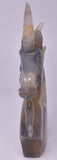 AGATE CRYSTAL UNICORN CARVING 15.5 cm P993
