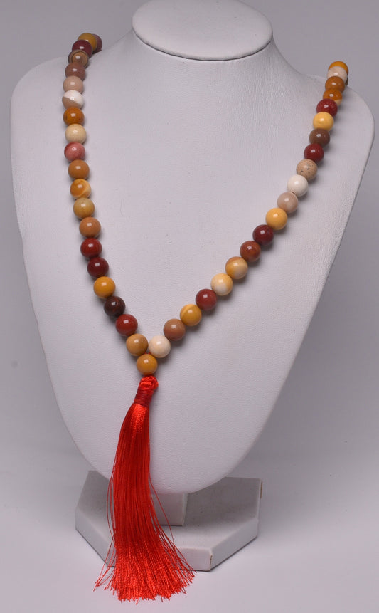MOOKAITE CRYSTAL MALA BEADS J64