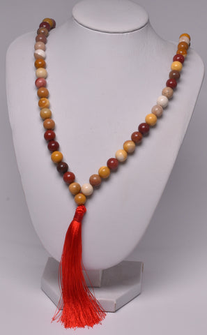 MOOKAITE CRYSTAL MALA BEADS J64