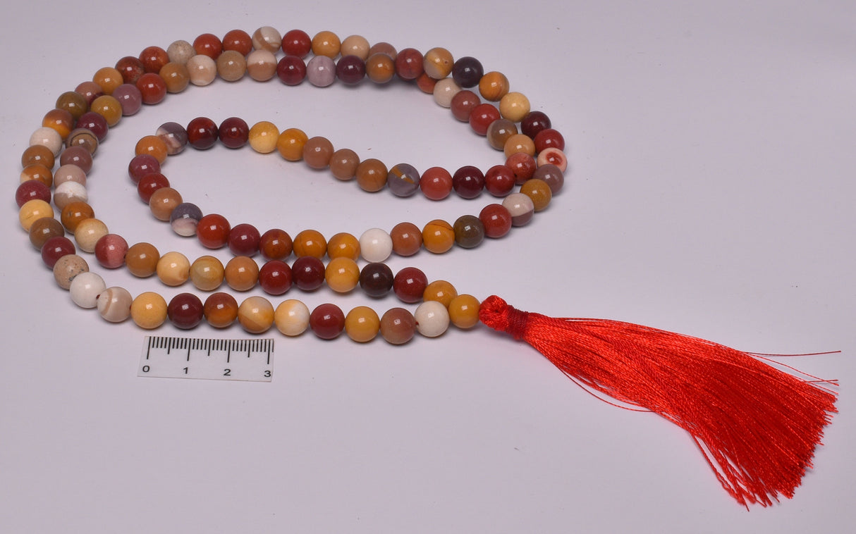 MOOKAITE CRYSTAL MALA BEADS J64