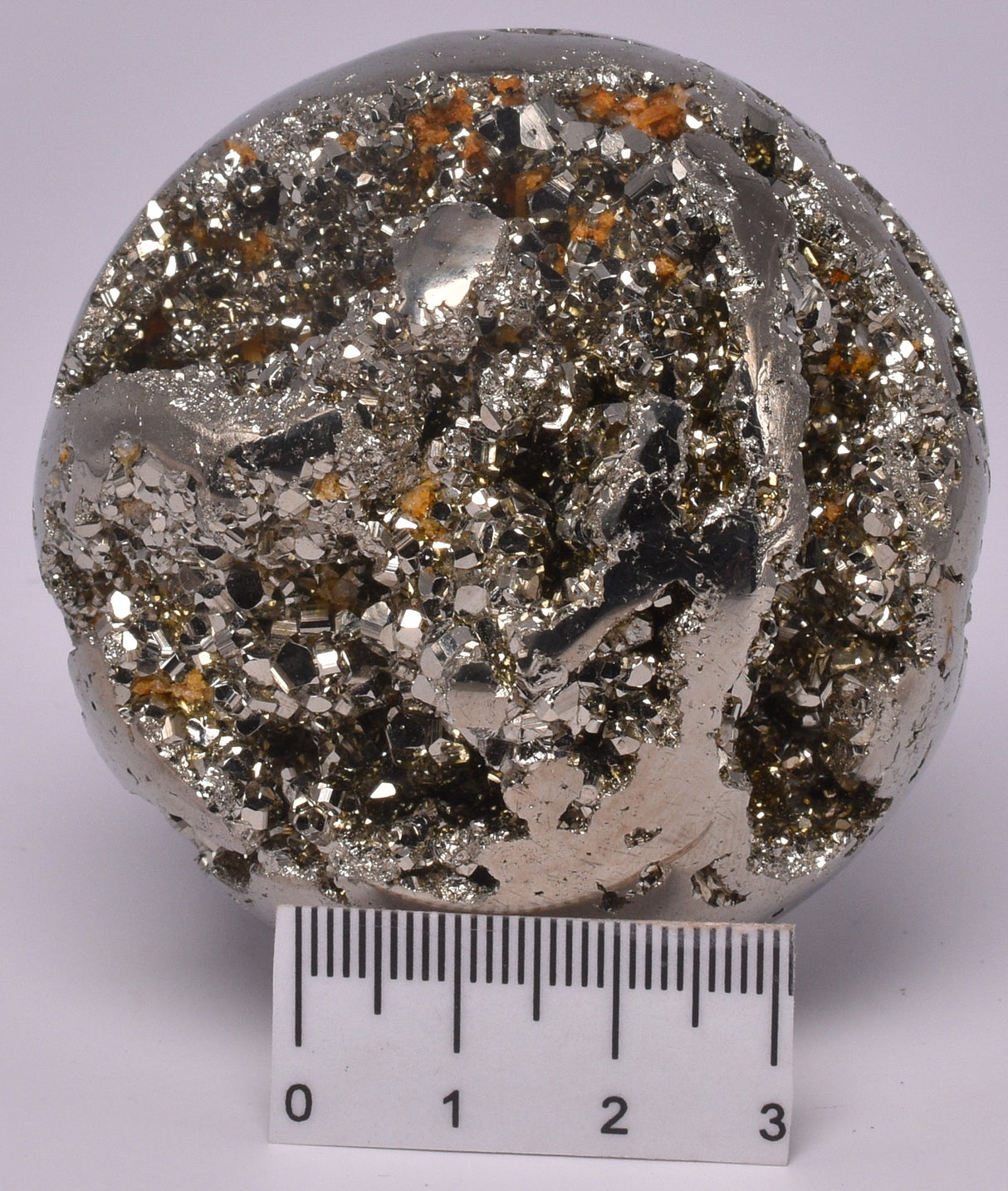 PYRITE CARVED SPHERE P788