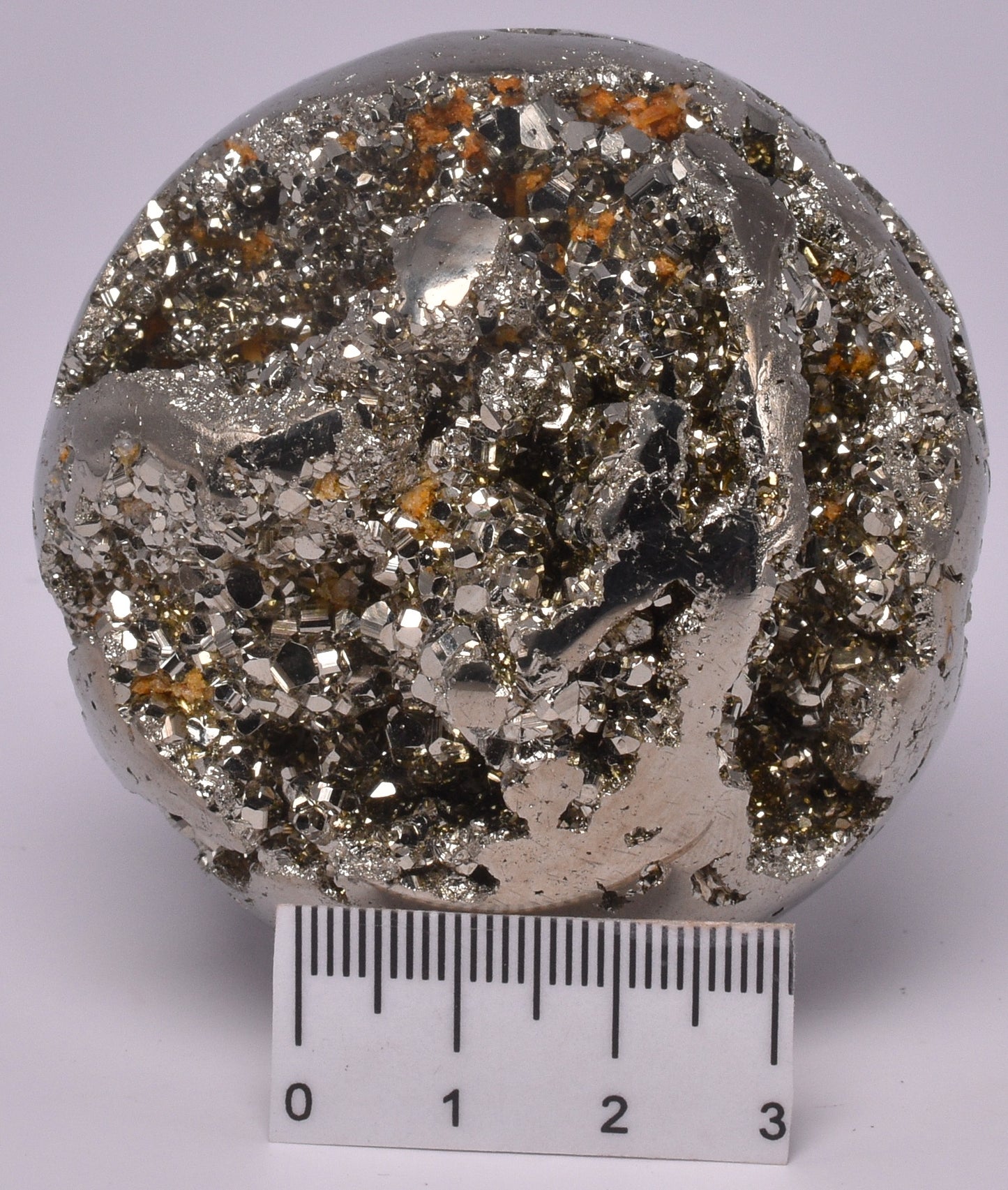 PYRITE CARVED SPHERE P1020