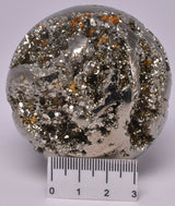 PYRITE CARVED SPHERE P788