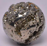 PYRITE CARVED SPHERE P788