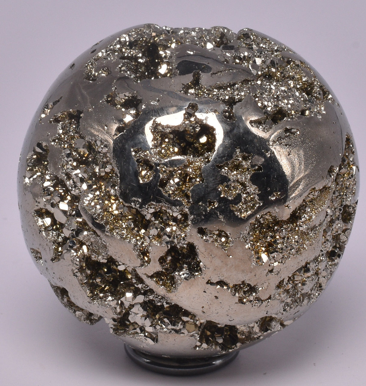PYRITE CARVED SPHERE P788