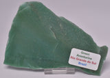 GREEN AVENTURINE SLICE, BRAZIL S1035