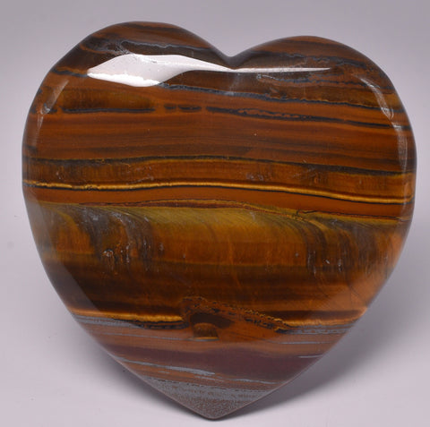 TIGER EYE CRYSTAL HEART CARVING P364