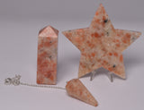 SUNSTONE POLISHED CRYSTAL SET P876