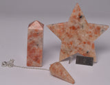 SUNSTONE POLISHED CRYSTAL SET P876