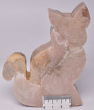 PINK AMETHYST CAT CARVING P481