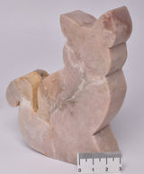 PINK AMETHYST CAT CARVING P481