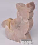 PINK AMETHYST CAT CARVING P481