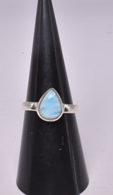 LARIMAR RING set in STERLING SILVER, SIZE N/7 J200