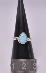 LARIMAR RING set in STERLING SILVER, SIZE N/7 J200