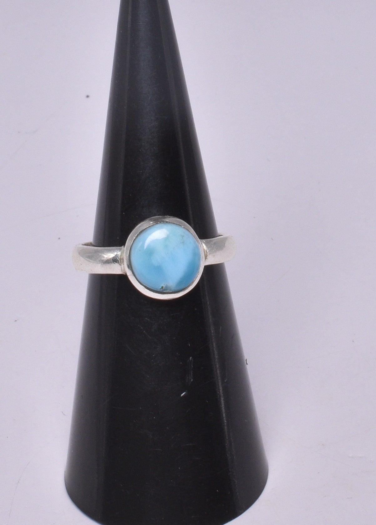 LARIMAR RING set in STERLING SILVER, SIZE M/6.5 J202