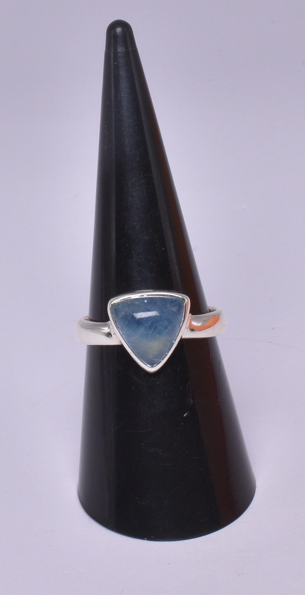 AQUAMARINE RING set in STERLING SILVER, SIZE O/7.5 J210
