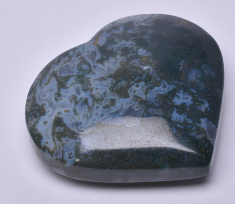 MOSS AGATE HEART P543