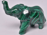 MALACHITE CRYSTAL ELEPHANT CARVING P810