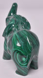 MALACHITE CRYSTAL ELEPHANT CARVING P810