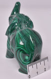 MALACHITE CRYSTAL ELEPHANT CARVING P810