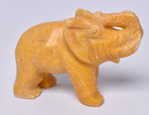 JASPER CRYSTAL ELEPHANT CARVING P824