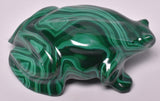 MALACHITE CRYSTAL FROG CARVING P827