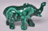 MALACHITE CRYSTAL ELEPHANT CARVING P830