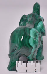 MALACHITE CRYSTAL ELEPHANT CARVING P830
