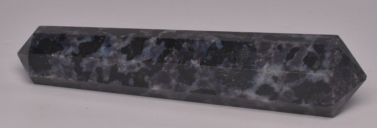 MYSTIC MERLINITE CRYSTAL DOUBLE POINT WAND P606