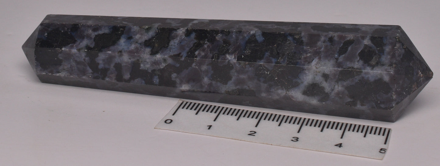 MYSTIC MERLINITE CRYSTAL DOUBLE POINT WAND P606