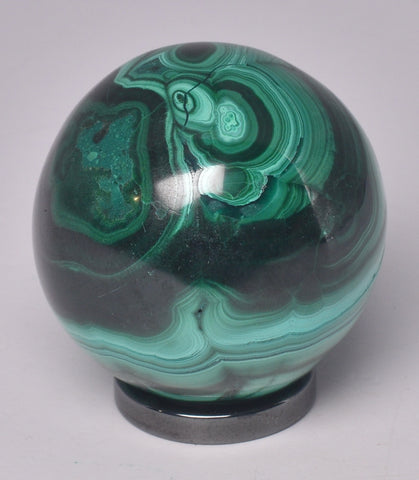 MALACHITE CRYSTAL SPHERE P584