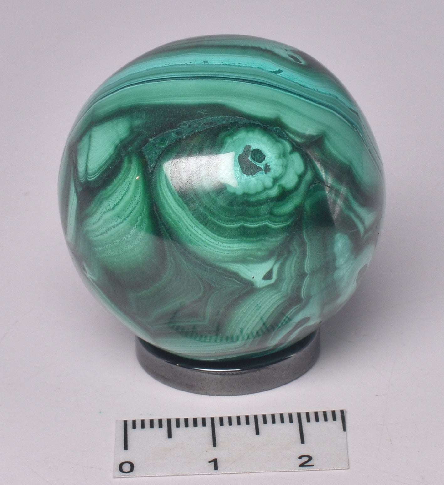 MALACHITE CRYSTAL SPHERE P584