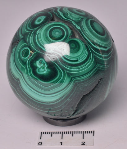 MALACHITE CRYSTAL SPHERE P589