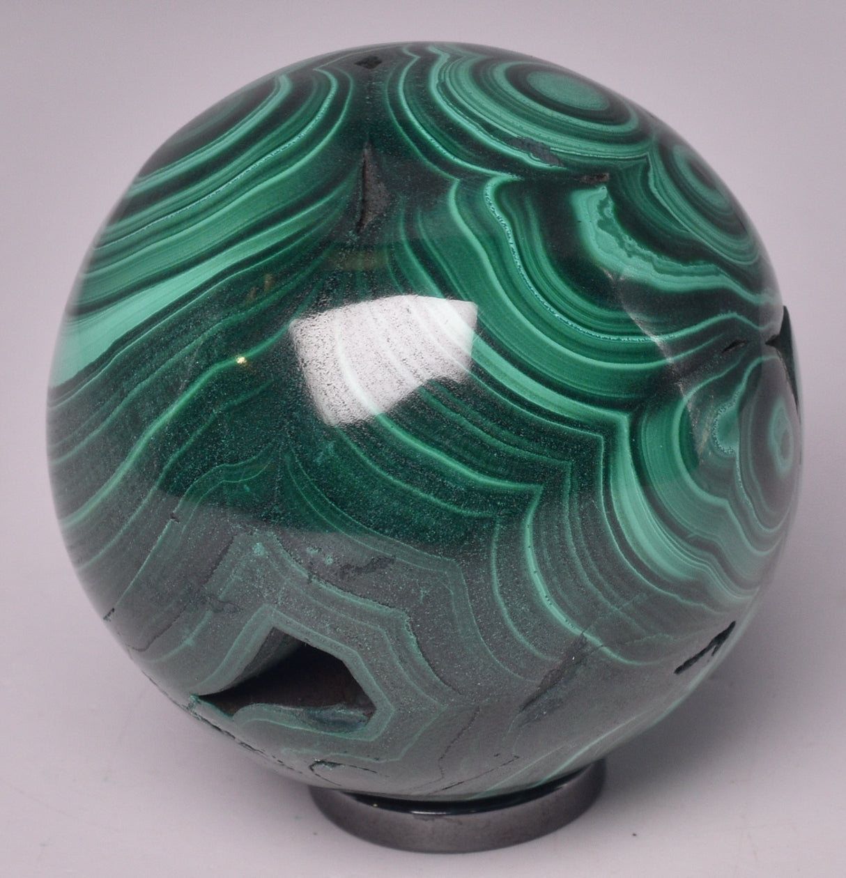 MALACHITE CRYSTAL SPHERE P589