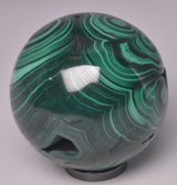 MALACHITE CRYSTAL SPHERE P589