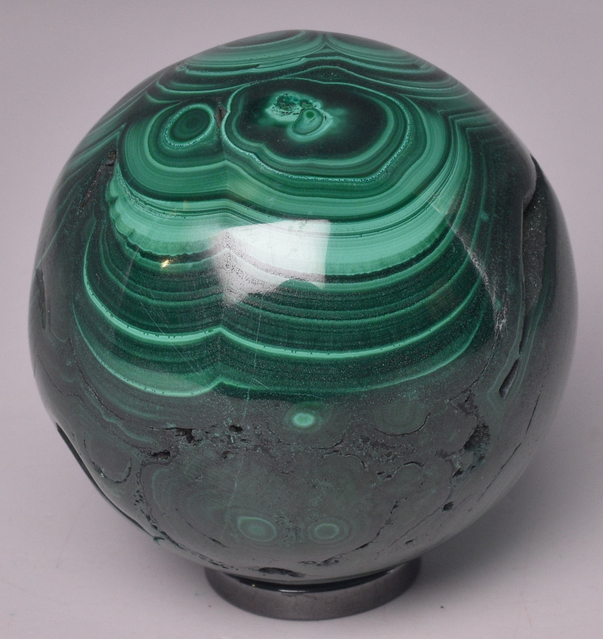 MALACHITE CRYSTAL SPHERE P589