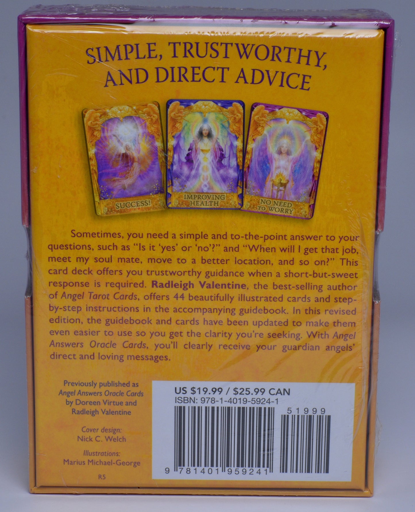 ANGEL ANSWERS ORACLE CARDS by Radleigh Valentine B24