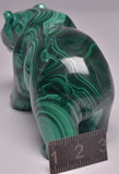 MALACHITE CRYSTAL BEAR CARVING P498