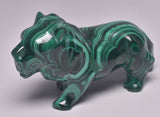 MALACHITE CRYSTAL LION CARVING P834