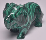 MALACHITE CRYSTAL LION CARVING P834