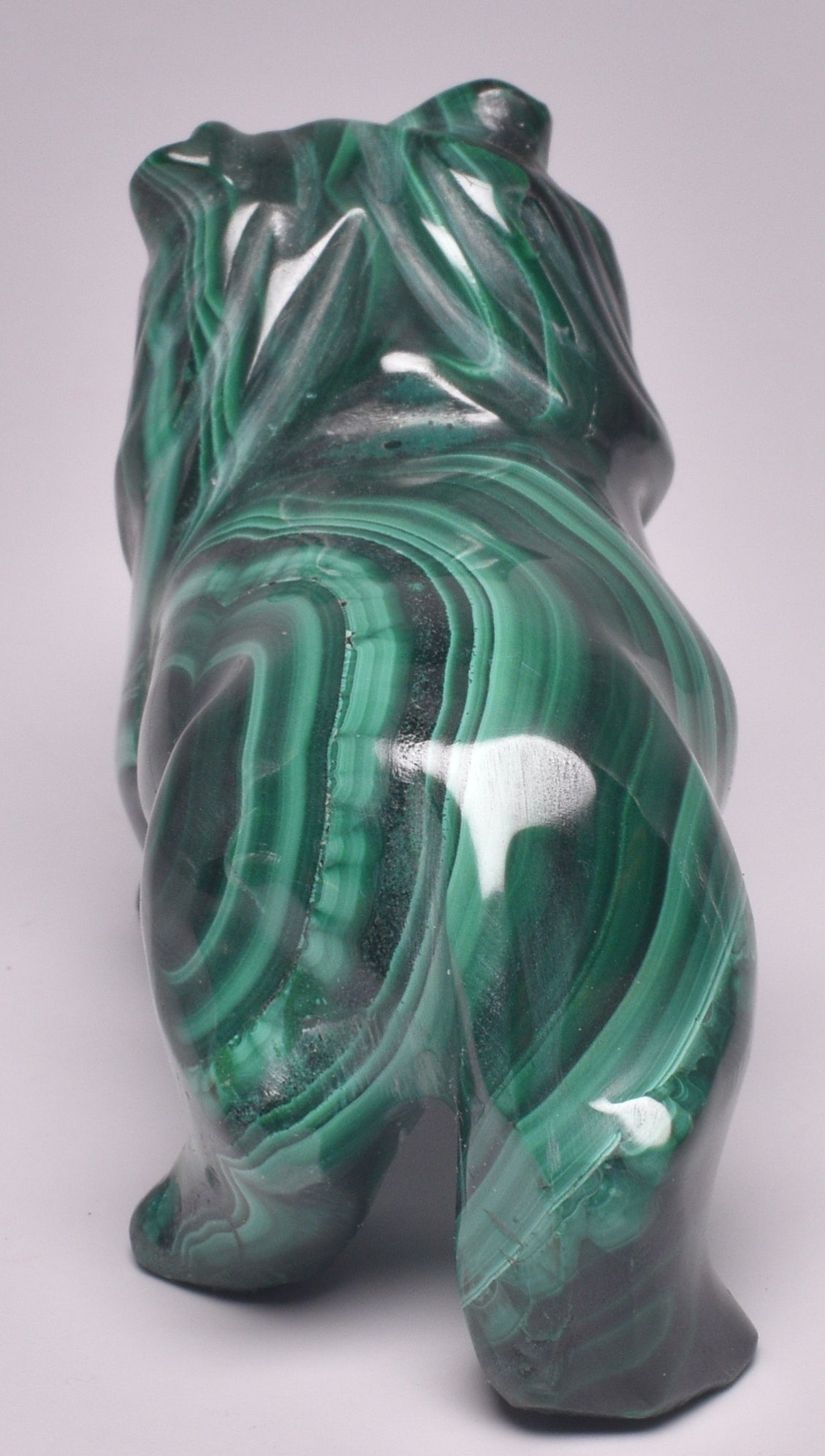 MALACHITE CRYSTAL LION CARVING P834