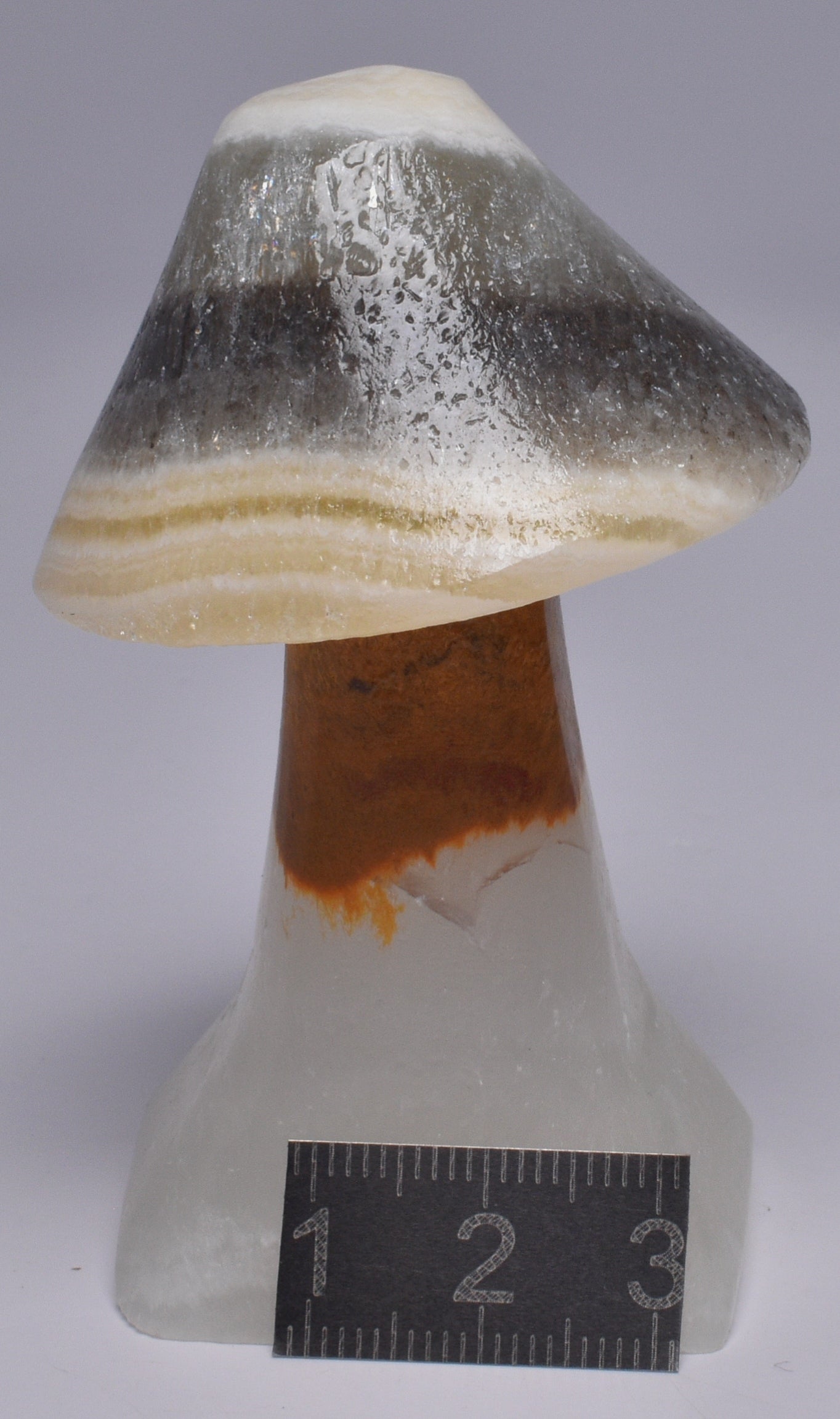 ARAGONITE MUSHROOM CARVING P1046