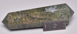 MOSS AGATE DOUBLE POINT WAND P1051