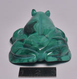 MALACHITE CRYSTAL FROG CARVING P1058