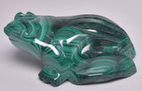 MALACHITE CRYSTAL FROG CARVING P843