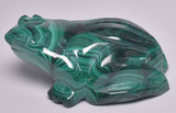 MALACHITE CRYSTAL FROG CARVING P1060