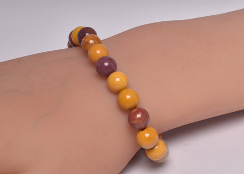 MOOKAITE POLISHED CRYSTAL BRACELET J240