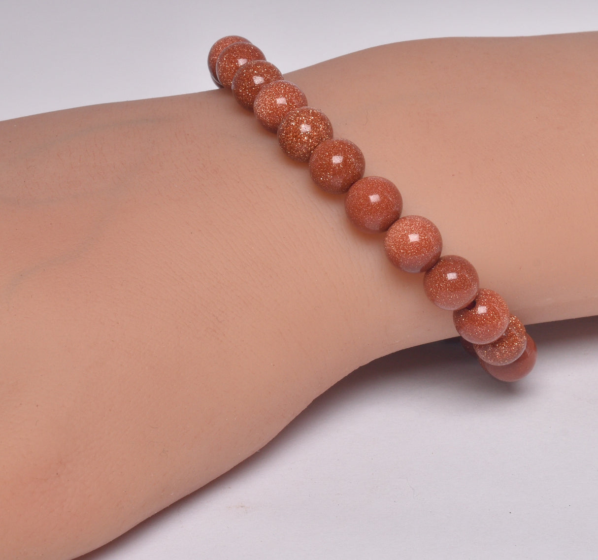 GOLDSTONE BEADED CRYSTAL BRACELET J251