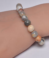 CRAZY LACE AGATE CRYSTAL BRACELET J252