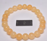 ORANGE CALCITE BREADED CRYSTAL BRACELET J254